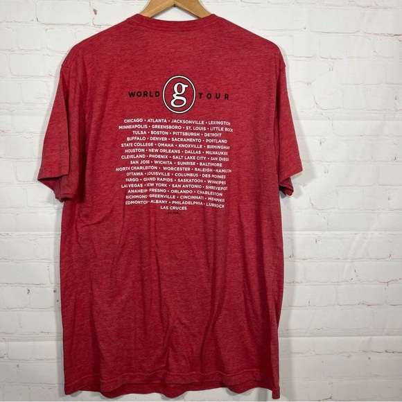 Garth Brooks So Far World Tour T Shirt Mens XXL Red Short Sleeve Tultex - Picture 6 of 8